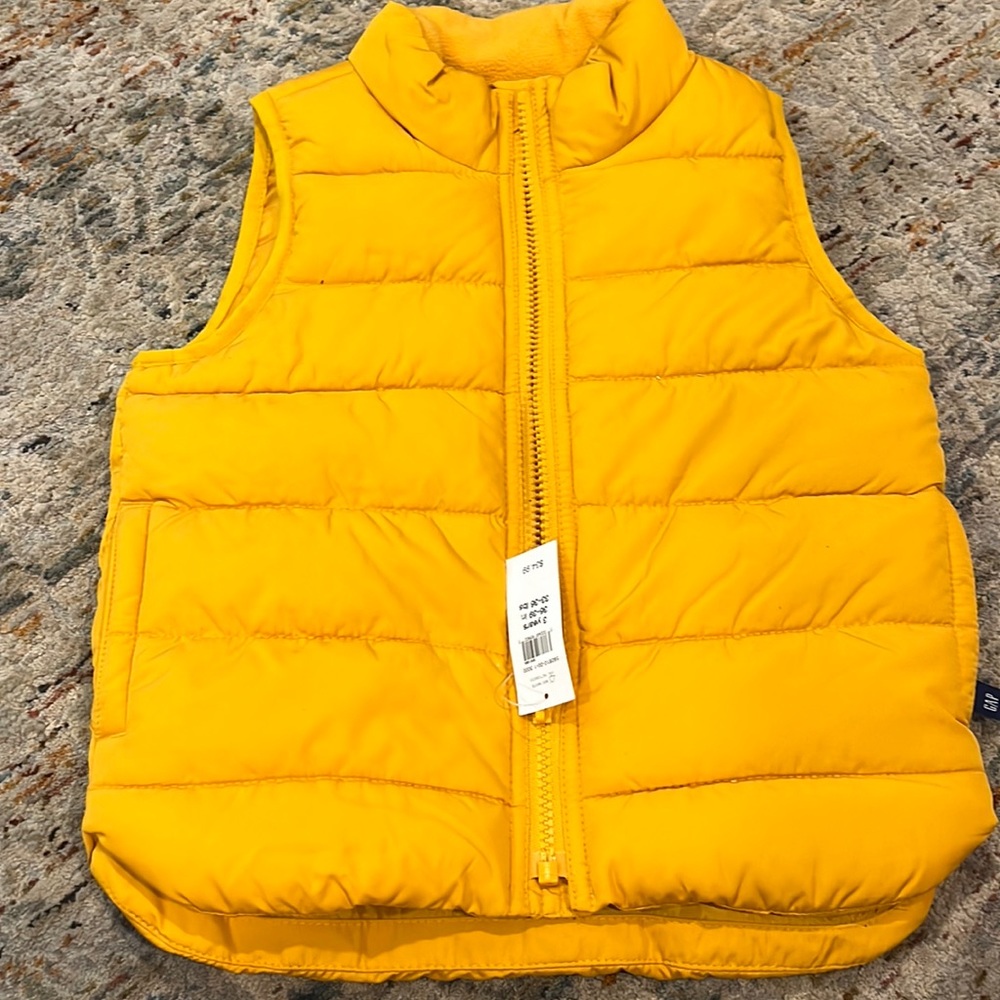 Yellow Boys Gap Puffer Vest